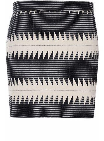 Dorothy Perkins *alice & You Black Zig Zag Jacquard Skirt