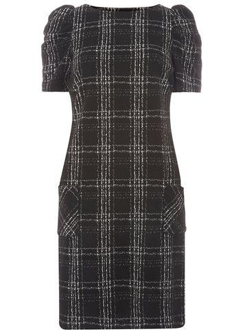 Dorothy Perkins *tall Jaquard Check Shift Dress