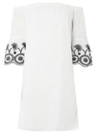 Dorothy Perkins Ivory Broderie Bardot Dress