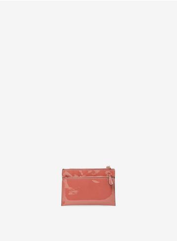 Dorothy Perkins Rose Double Zip Wristlet Clutch Bag