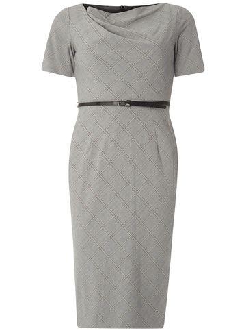 Dorothy Perkins Black And White Check Pencil Dress