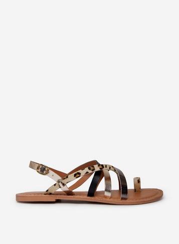 Dorothy Perkins Multi Coloured Josette Animal Print Strap Sandals
