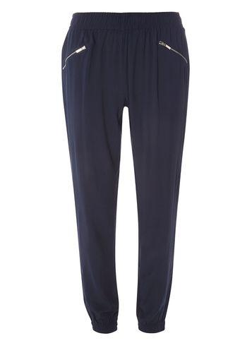 Dorothy Perkins Navy Zip Joggers
