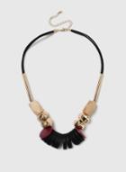 Dorothy Perkins Rope And Wood Necklace