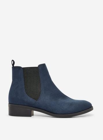 Dorothy Perkins Navy Morgan Chelsea Boots