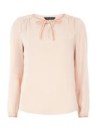 Dorothy Perkins Blush Beaded Pussybow Blouse