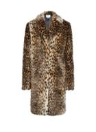 Dorothy Perkins *tall Animal Print Collar Long Line Coat