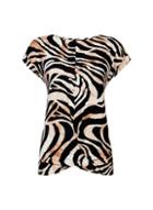 Dorothy Perkins Stone Twist Front Tiger T-shirt