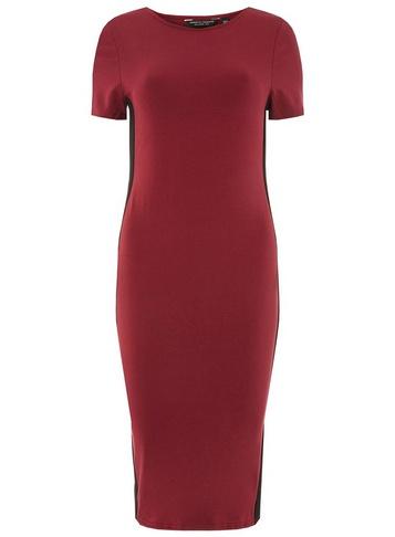 Dorothy Perkins Wine Side Striped Bodycon Dress