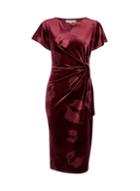 *lily & Franc Red Embossed Pencil Dress