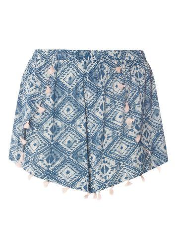 Dorothy Perkins Tile Print Tassel Shorts