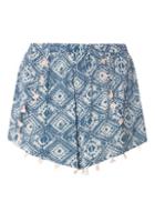 Dorothy Perkins Tile Print Tassel Shorts