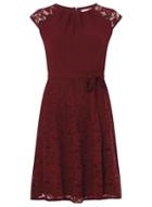Dorothy Perkins *billie & Blossom Mulberry Red Lace Skater Dress