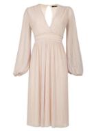 Dorothy Perkins *tfnc Nude Long Sleeve Midi Dress