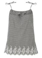 Dorothy Perkins *tall Gingham Embroided Camisole Top