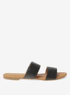 Dorothy Perkins Black 'faris' Double Strap Mules