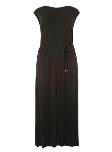 Dorothy Perkins Dp Curve Black T-shirt Maxi Dress