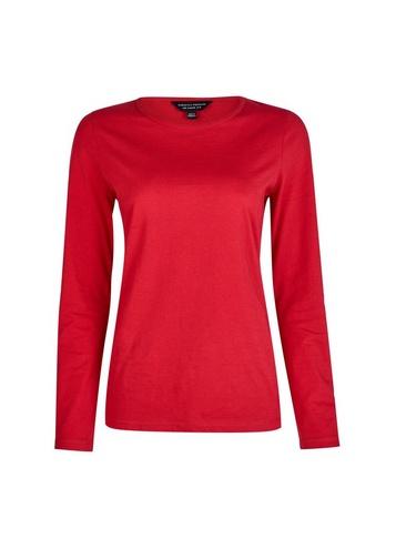 Dorothy Perkins Red Long Sleeve Crew Neck T-shirt