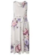 Dorothy Perkins *billie & Blossom Grey Floral Midi Dress
