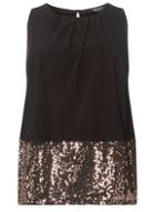 Dorothy Perkins *billie & Blossom Curve Gold Sequin Top