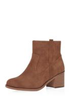 Dorothy Perkins Wide Fit Chocolate 'whistle' Boots