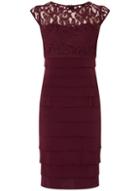 Dorothy Perkins *lily & Franc Purple Lace Shutter Bodycon Dress