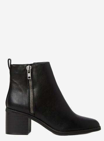 Dorothy Perkins Black 'alceed' Zip Ankle Boots