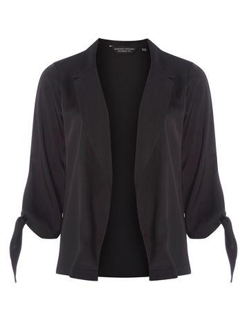 Dorothy Perkins Black Tie Sleeve Jacket