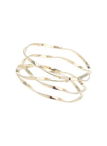 Dorothy Perkins Wavy Gold Bangle