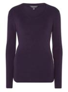 Dorothy Perkins *tall Purple Choker Jumper