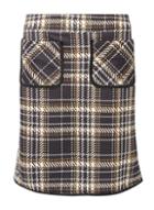 Dorothy Perkins *tall Multi Coloured Check Pocket Mini Skirt