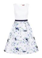 *chi Chi London Curve White Floral Print Midi Dress