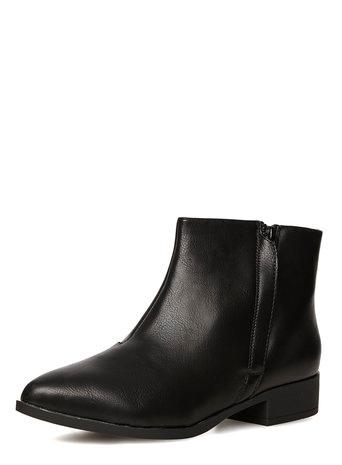Dorothy Perkins Black Point Zip Ankle Boots