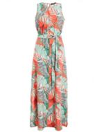 *quiz Multi Colour Tropical Print Maxi Dress