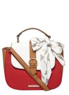 Dorothy Perkins Tan And White Scarf Cross Body Bag