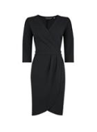 Dorothy Perkins *black Pleat Skirt Bodycon Dress