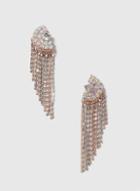 Dorothy Perkins Rhinestone And Chain Earrings