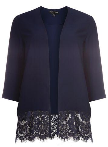 Dorothy Perkins Navy Lace Hem Cover Up