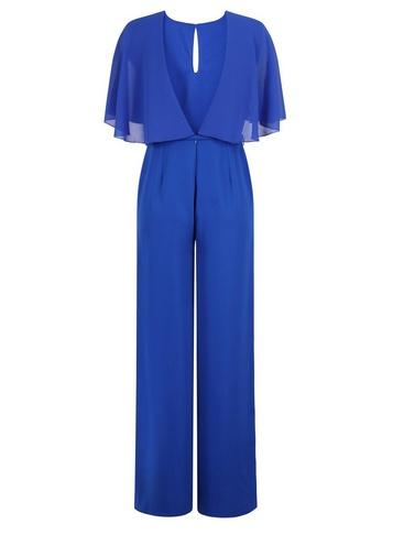 *paper Dolls Cobalt Angel Sleeve Jumpsuit