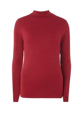 Dorothy Perkins *tall Red High Neck Top