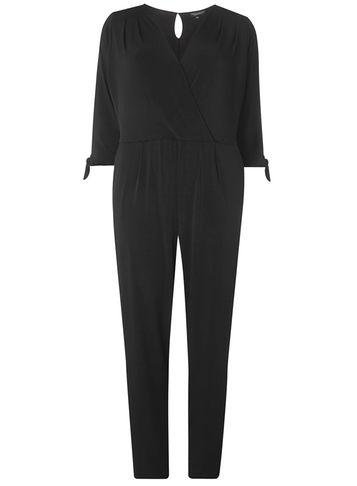 Dorothy Perkins Dp Curve Black Jersey Jumpsuit