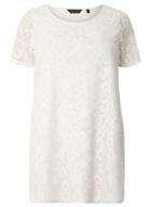 Dorothy Perkins Dp Curve Ivory Lace T-shirt
