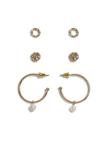 Dorothy Perkins Gold Finish Textured Earrings