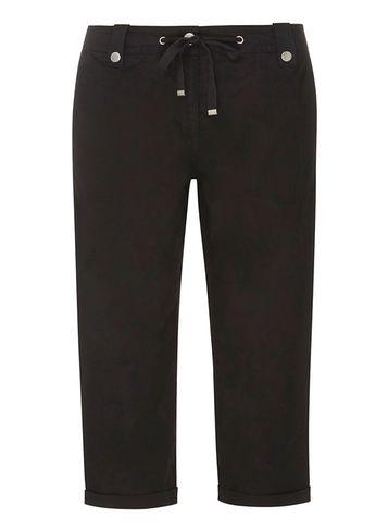 Dorothy Perkins Black Poplin Cropped Shorts