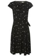 Dorothy Perkins *billie & Blossom Tall Black Swallow Print Viscose Dress