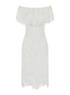 Dorothy Perkins *paper Dolls White Off Shoulder Dress