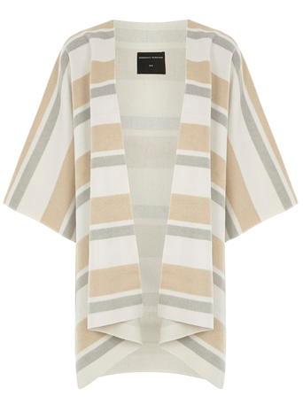 Dorothy Perkins Camel And Ivory Stripe Cape