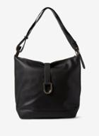 Dorothy Perkins Black Metal D-ring Hobo Bag