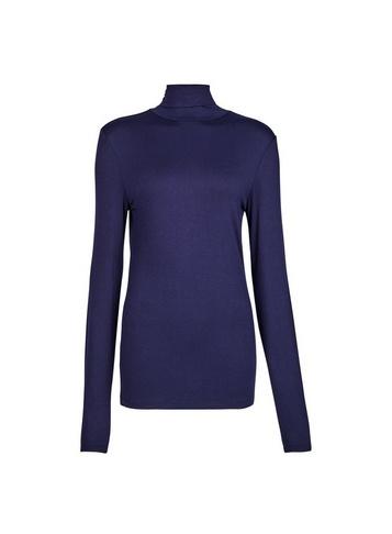 Dorothy Perkins *tall Navy High Neck Top