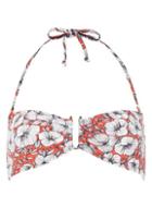 Dorothy Perkins Red Floral Bandeau Bikini Top